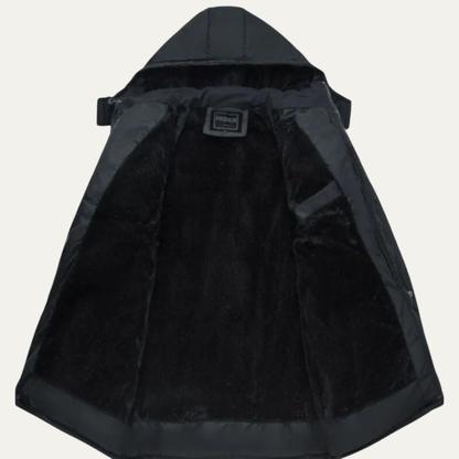 Men’s Heavy Duty Military Style Fur Lined Parka