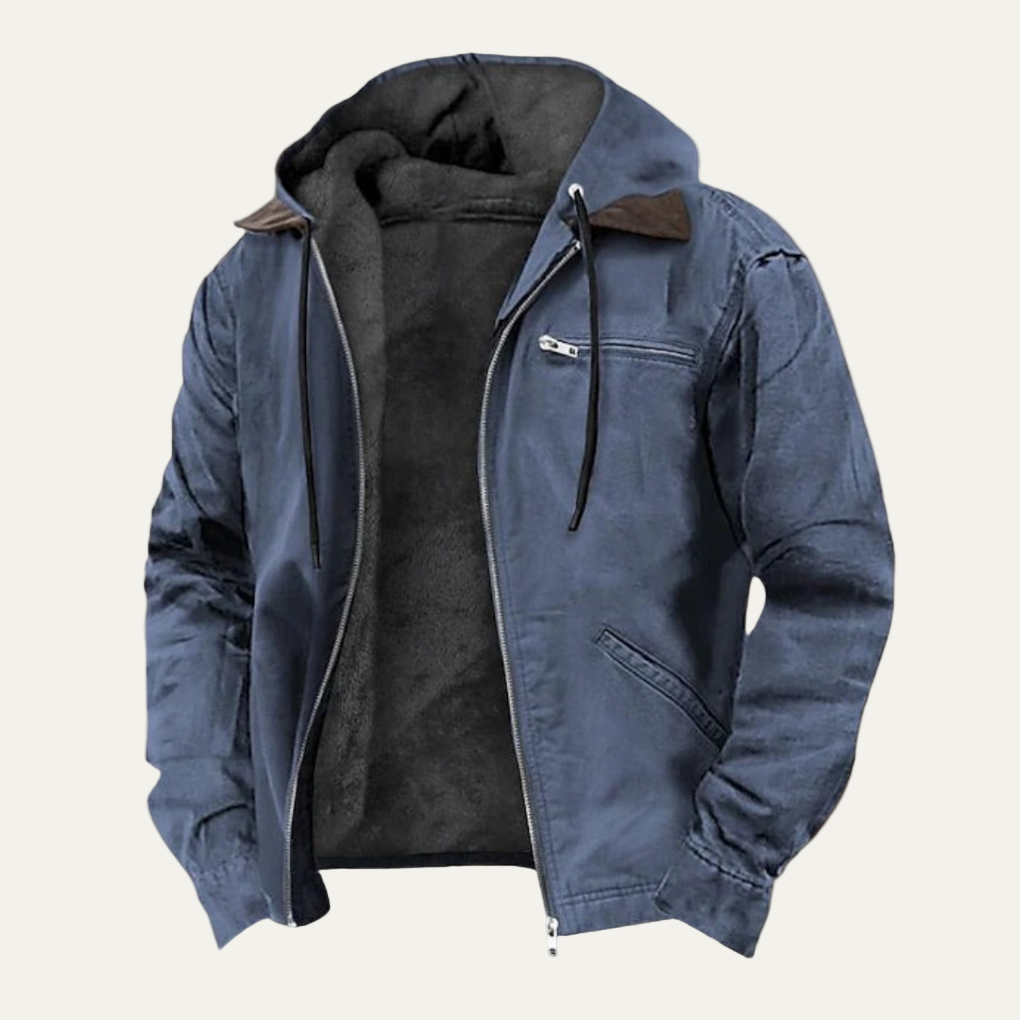 Men’s Modern Hooded Zip Jacket