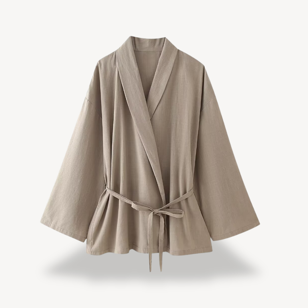 Loose Wide Leg Faux Linen Set Women