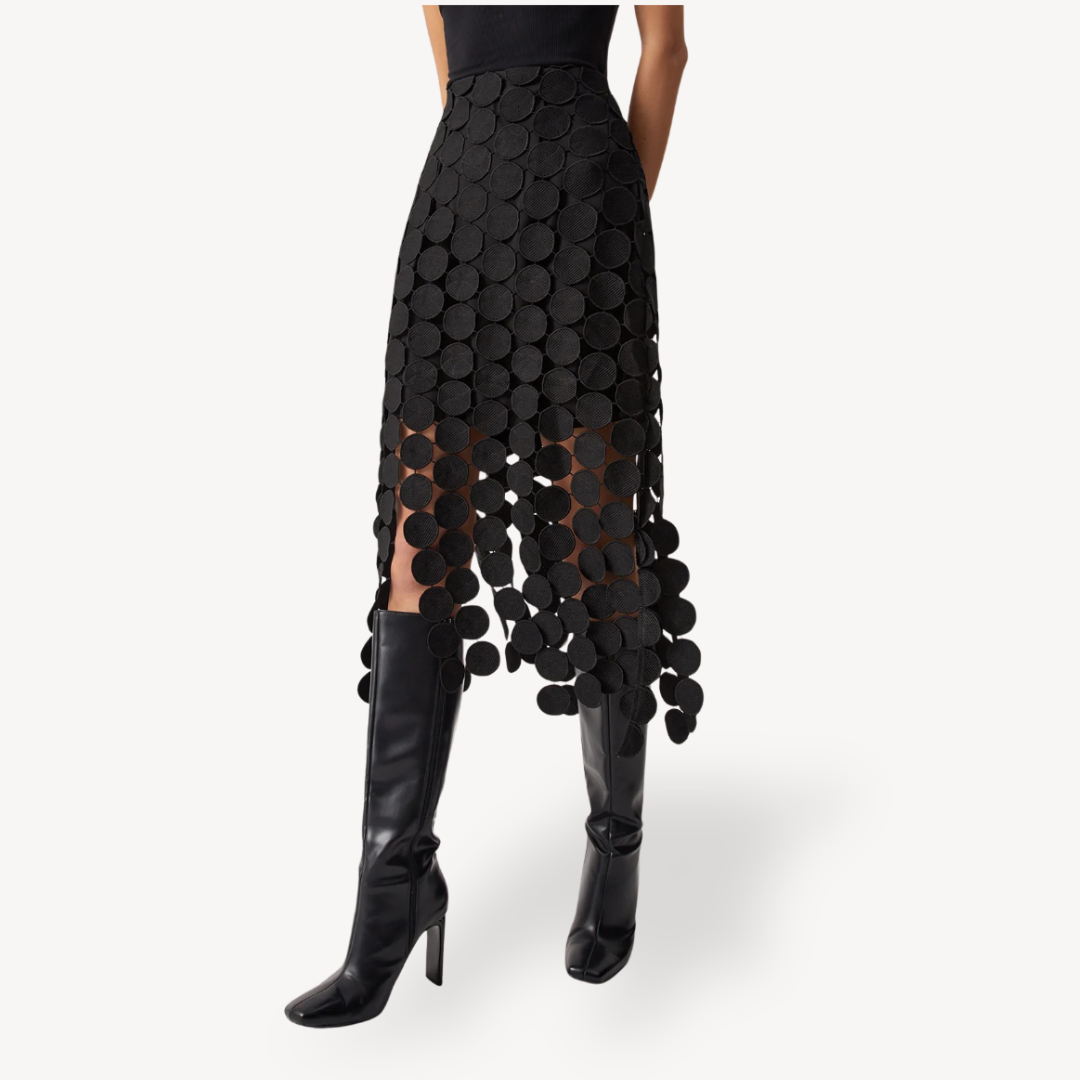Women’s Circle Cutout Midi Skirt