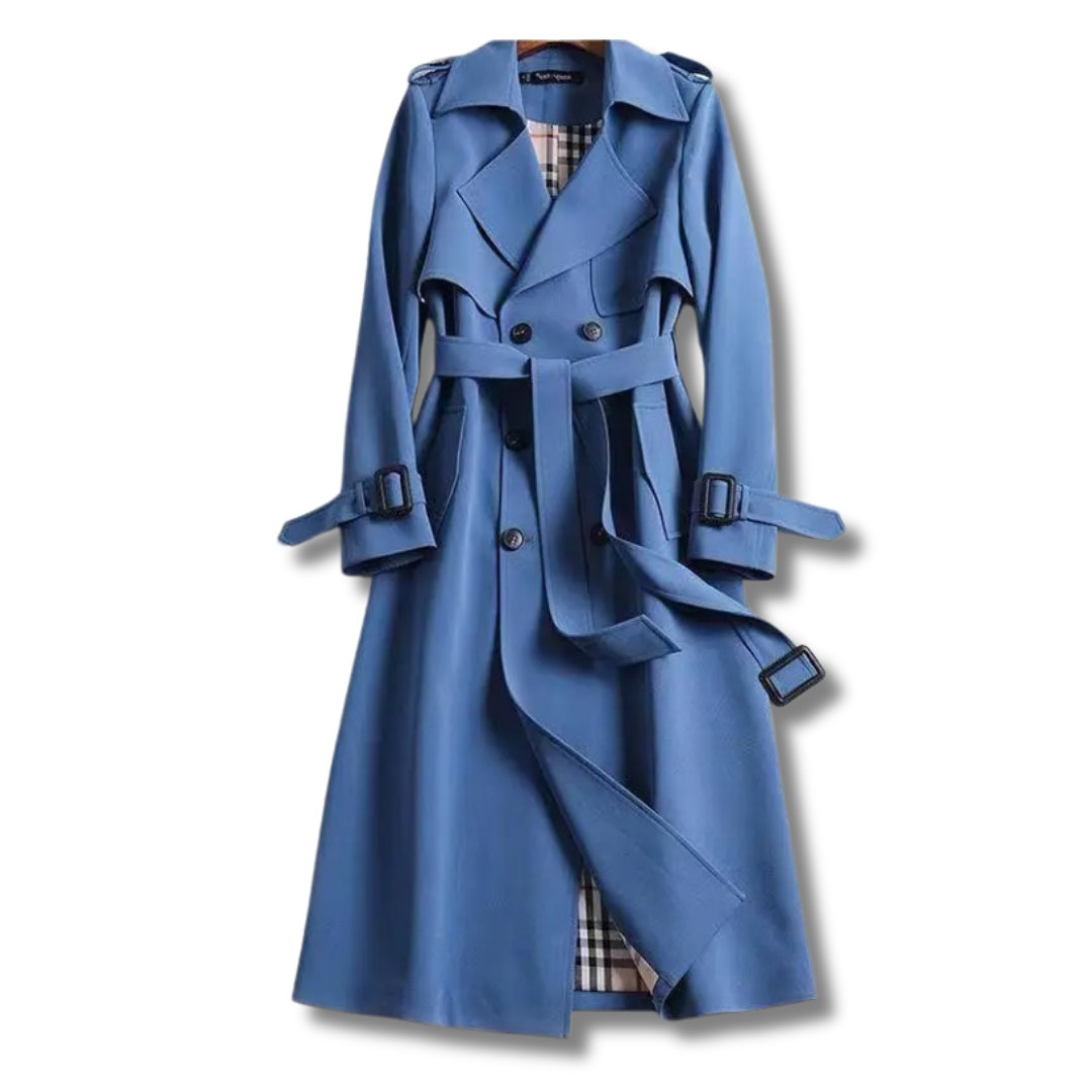 Women’s Premium Classic Trench Coat – Wool-Blend Fabric & Timeless Style
