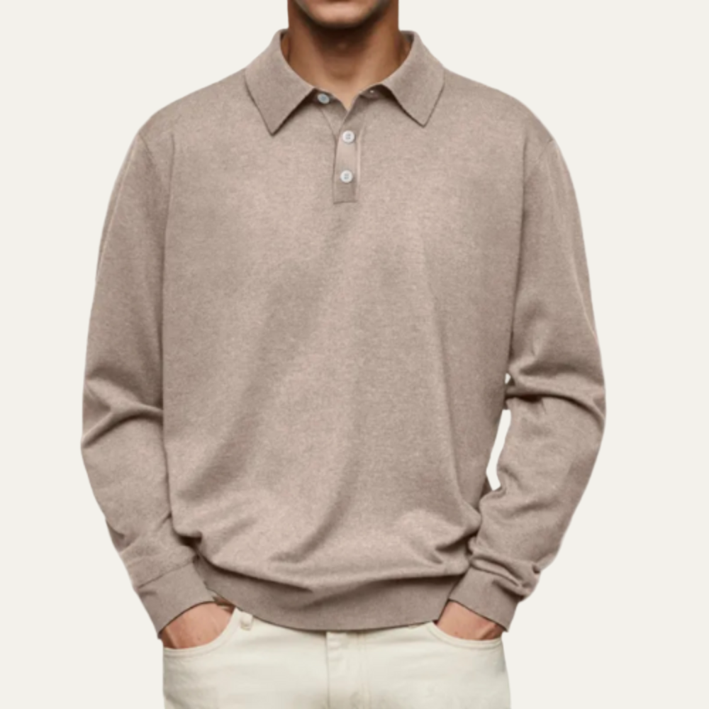 Men’s Refined Knit Polo Sweater