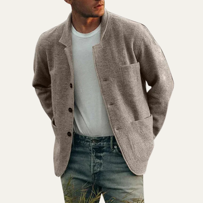 Men’s Relaxed Fit Shawl Collar Cardigan Jacket