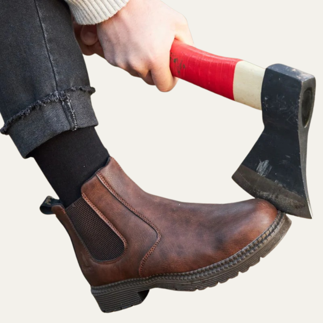 Men’s Distressed Lug Sole Chelsea Boots