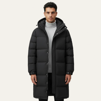 Men’s Insulated Long Quilted Puffer Coat