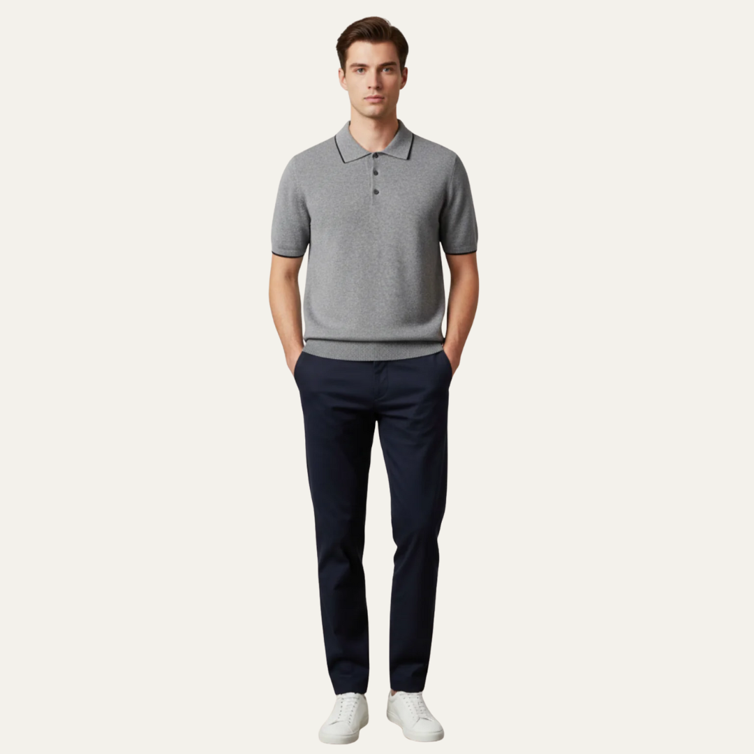 Men’s Structured Collar Polo Shirt