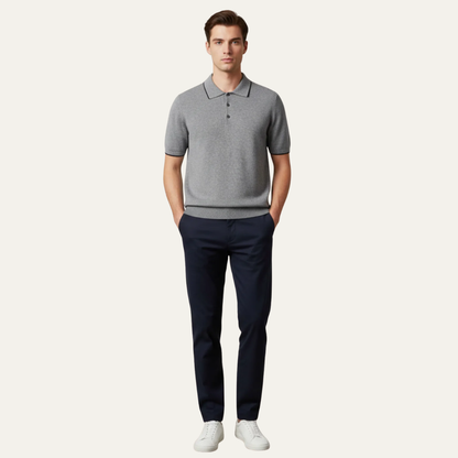 Men’s Structured Collar Polo Shirt