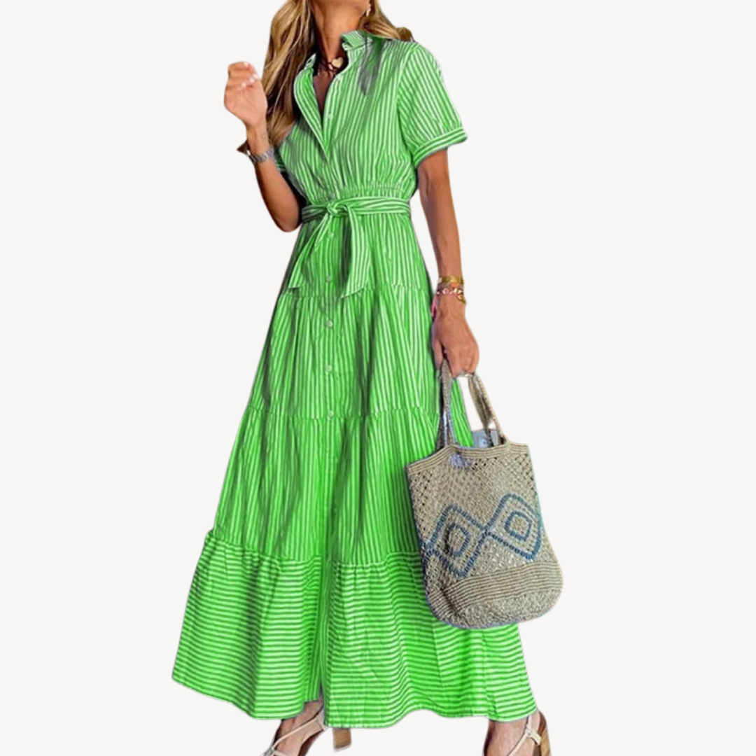 Striped Maxi Dress Women
