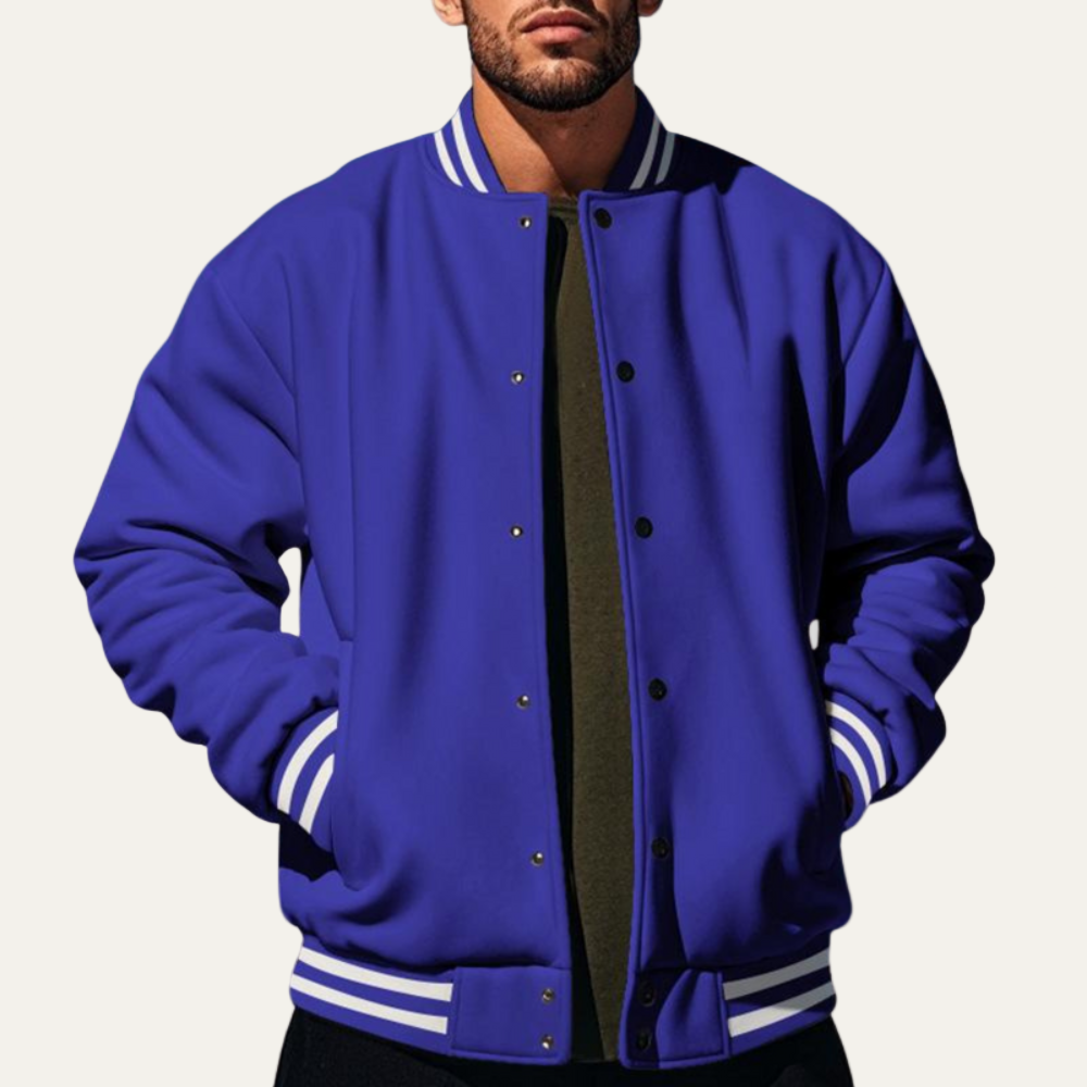 Men’s Classic Varsity Snap Jacket