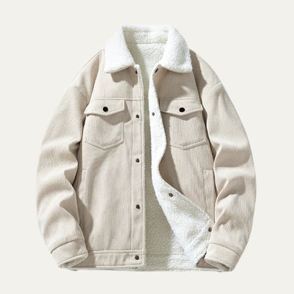 Men’s Corduroy Shearling Lined Trucker Jacket
