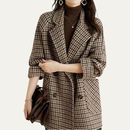 Women’s Classic Houndstooth Coat