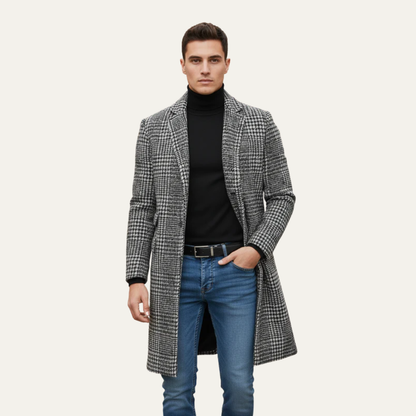Men’s Classic Plaid Topcoat