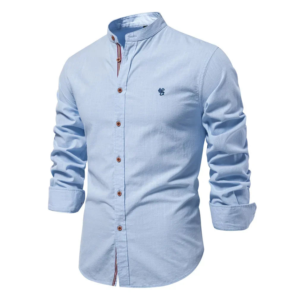 Classic Fit Long Sleeve Mens Button Down Shirt