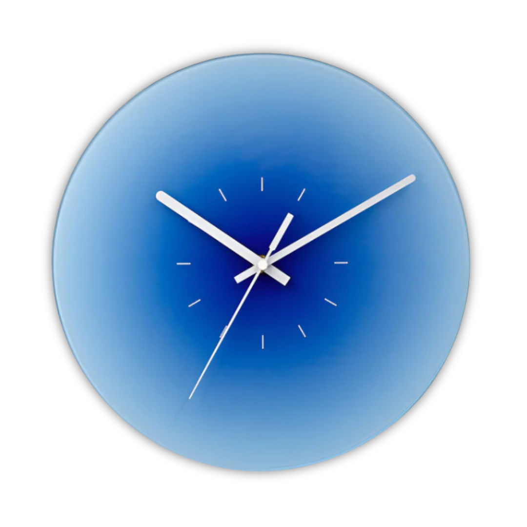 Modern Silent Glass Wall Clock