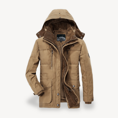 Men's Waterproof Winter Jacket with Hood
