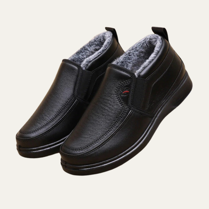 Men’s Faux Fur Lined Slip On Winter Shoes