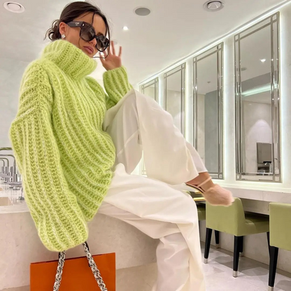 Warm Women's Cozy Crew Neck Winter Sweater