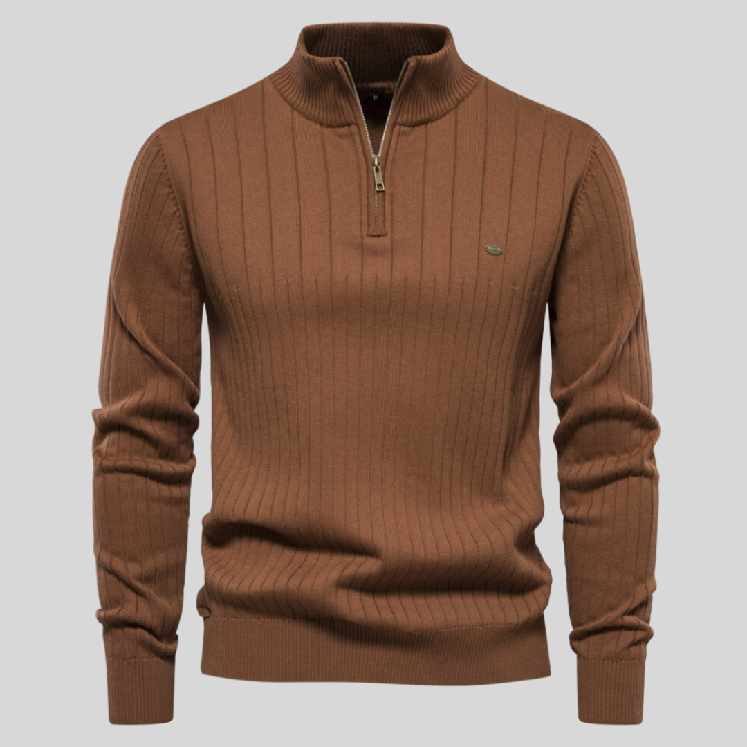 Classic Men's Quarter Zip Sweater