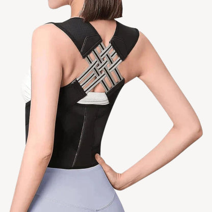 Unisex Posture Corrector Back Brace Black