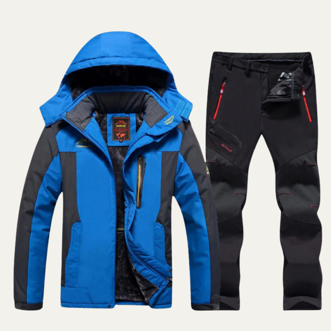 Men’s Waterproof Outdoor Jacket and Pants Hiking Suit