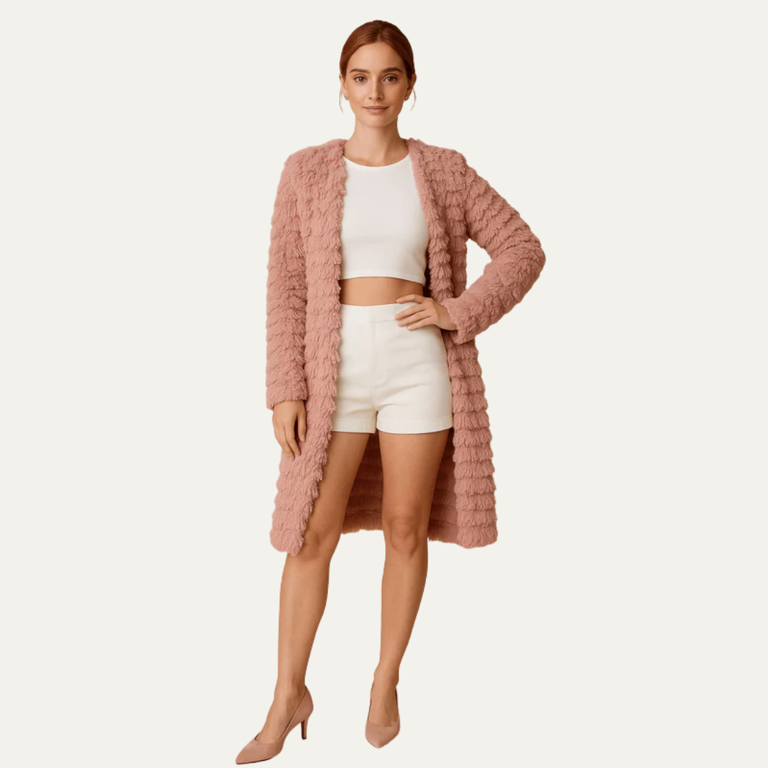 Women’s Textured Cardigan Coat