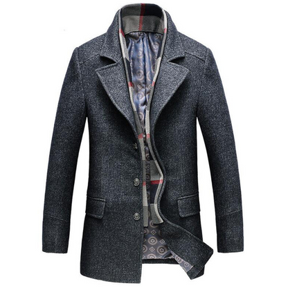 Men’s Classic Three Button Overcoat