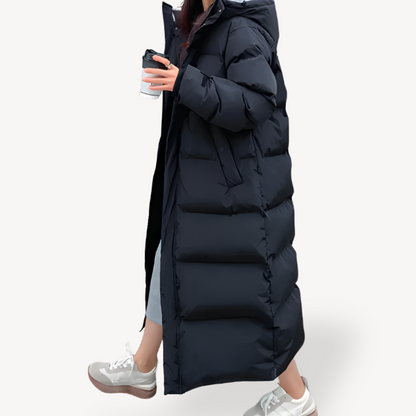 Women's Long Puffer Coat Hooded Down Winter Warm Jacket