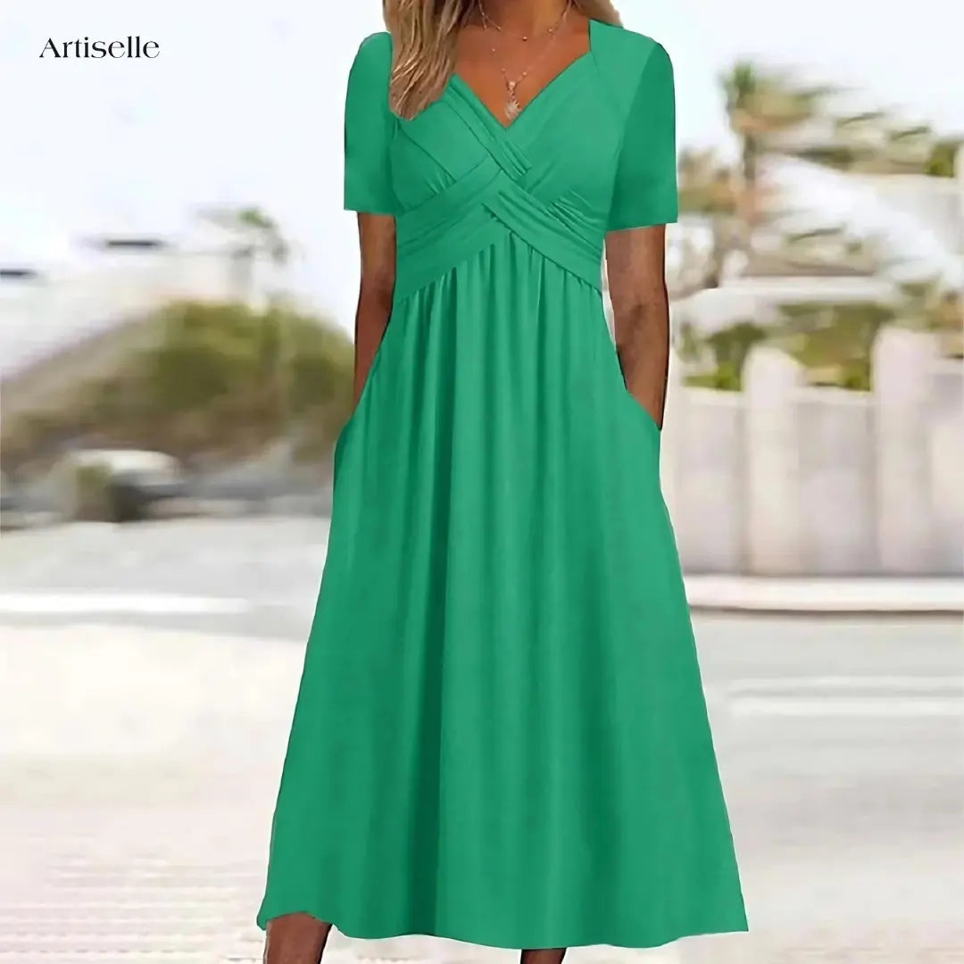 Artisella - Elegant Dress with Tummy Coverage