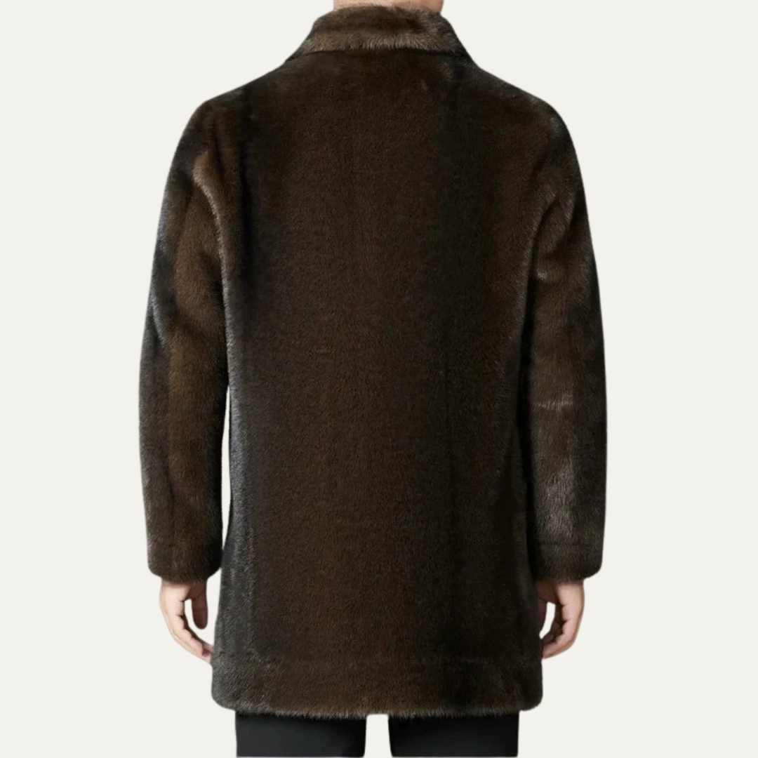 Men’s Luxurious Faux Fur Coat