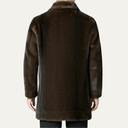 Men’s Luxurious Faux Fur Coat