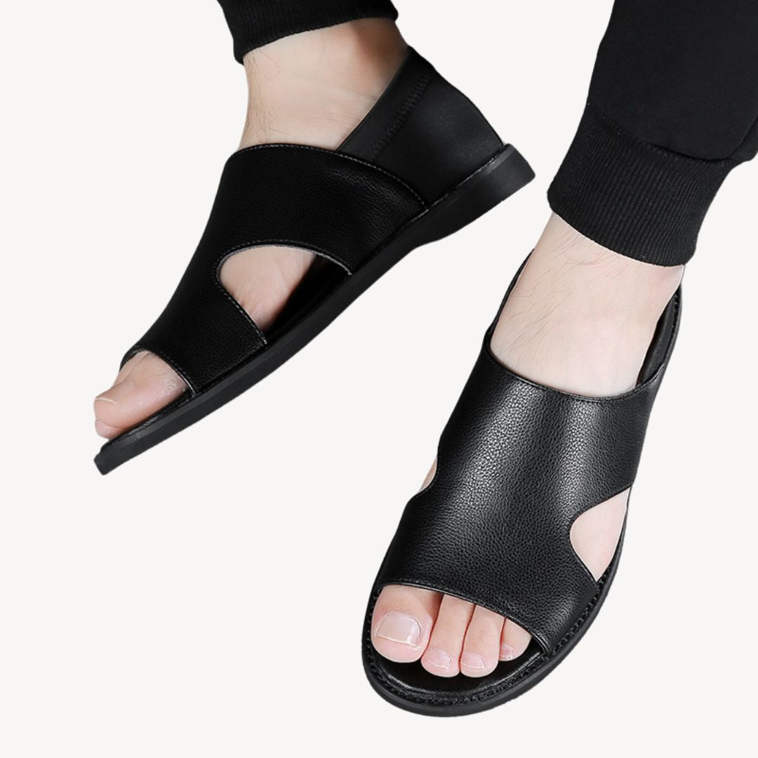 Men's Leather Orthopedic Slip-On Sandals