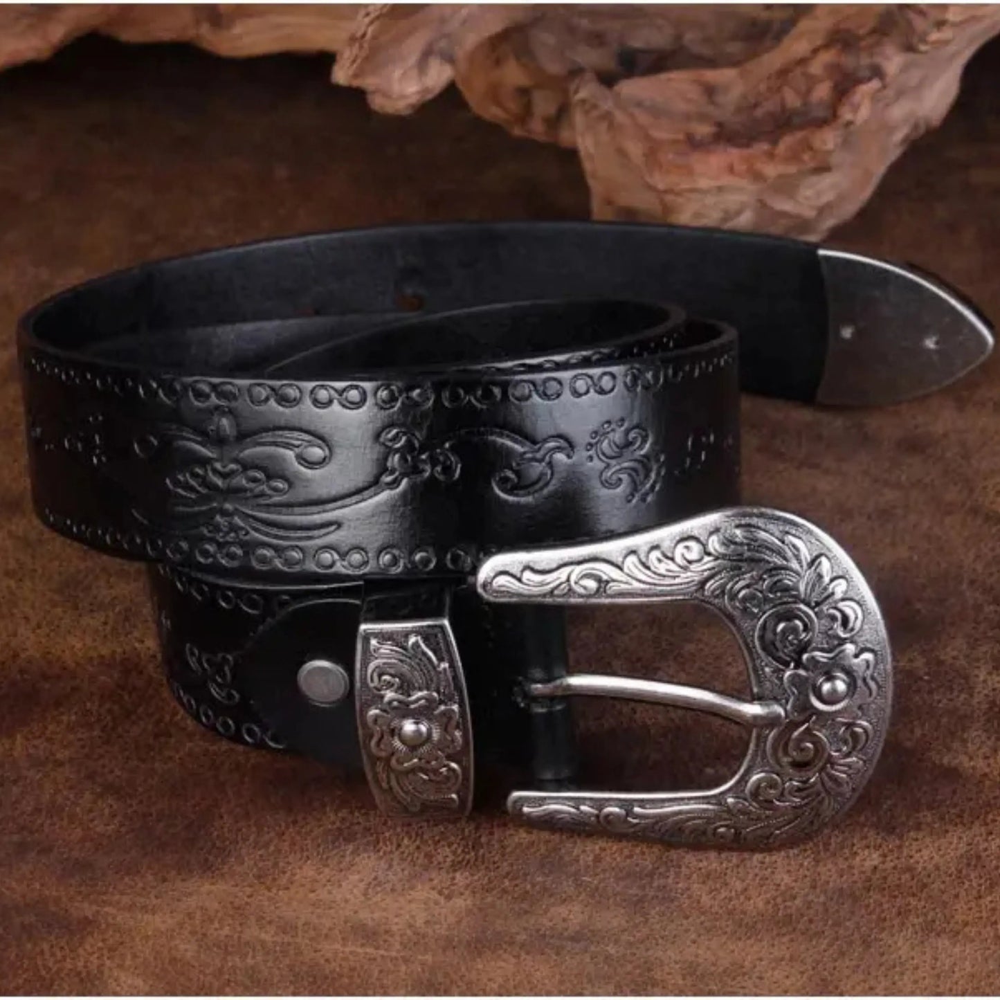 El Dorado | Saddle Leather Belt – Handcrafted Strength & Vintage Western Style