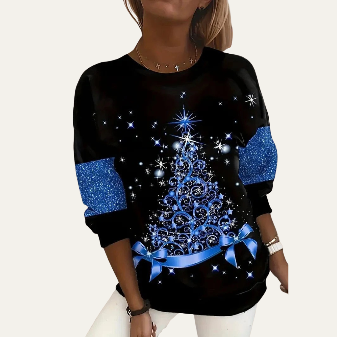 Women’s Starry Tree Christmas Sweatshirt