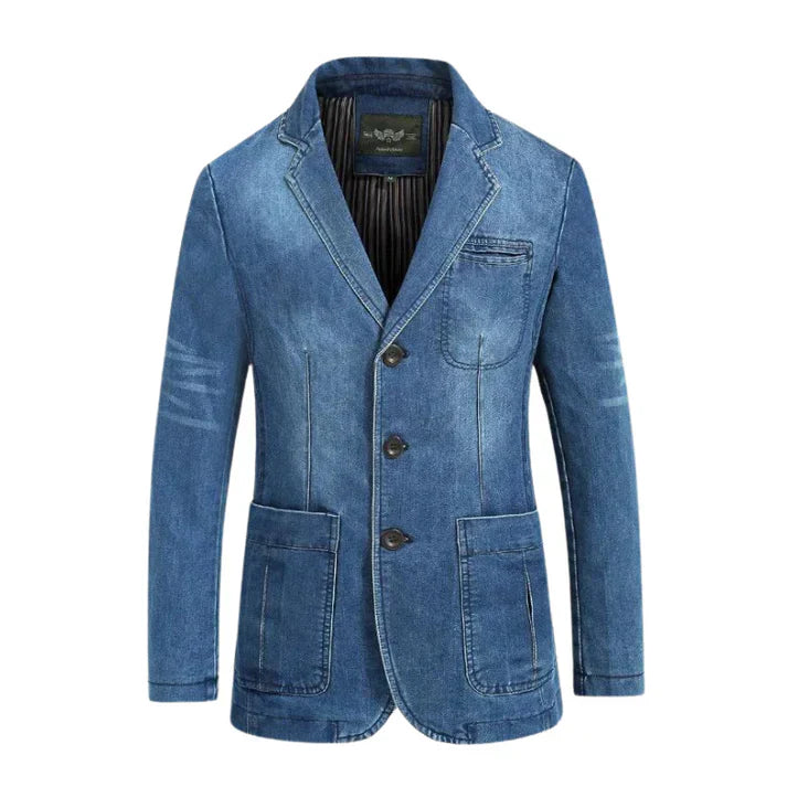 Peter: A Stylish Denim Blazer