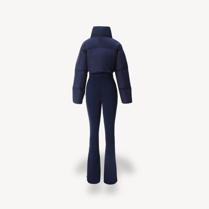 Women's Puffer Jacket with Belted Pants