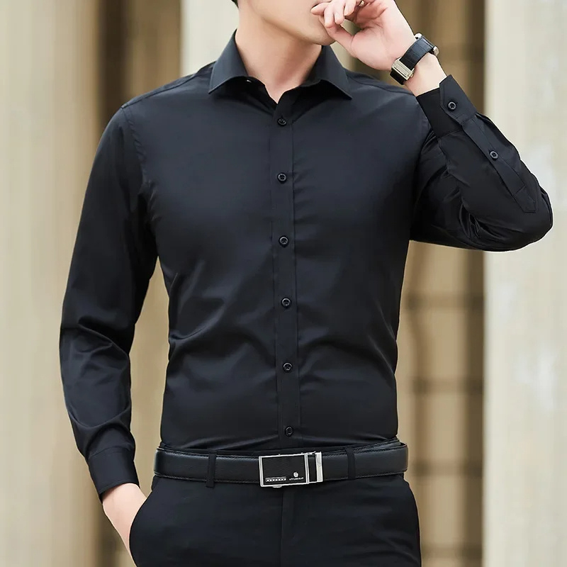 Classic Fit Dress Shirt for Men Long Sleeve