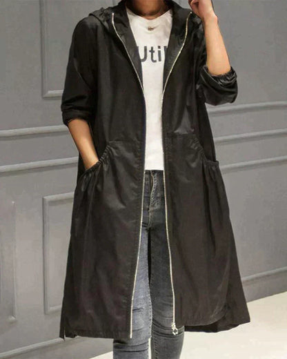 Slim Fit Women's Hoodie Coat