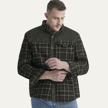 Men’s Solid Fleece Hoodie with Sherpa Lining