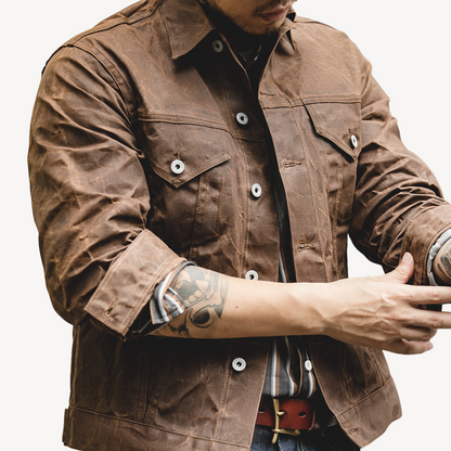 Waxed Canvas Jacket for Men