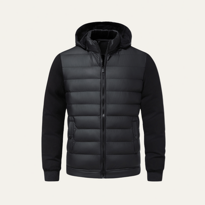Men’s Outerwear Quilted Hooded Jacket