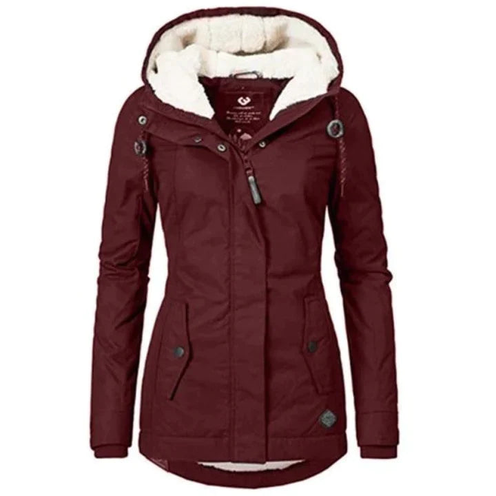 Warm Waterproof Parka Coat for Ladies