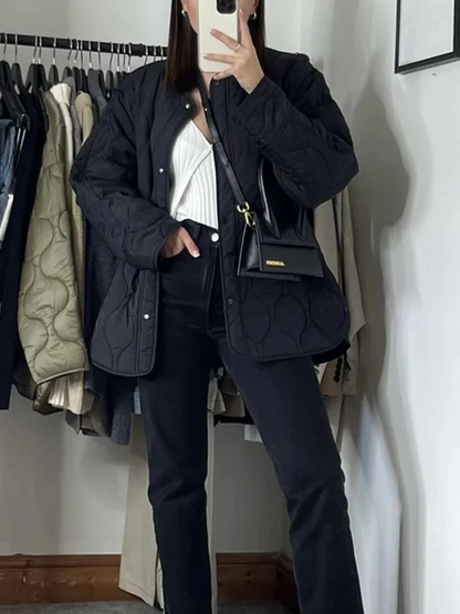 Sophia – Women’s Elegant Long-Sleeve Quilted Jacket