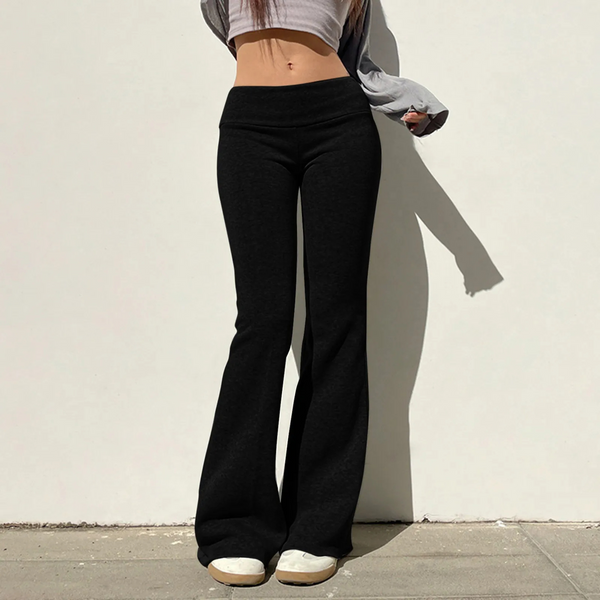 Women's Fashionable Wide Leg Yoga Pants - BritishElegance