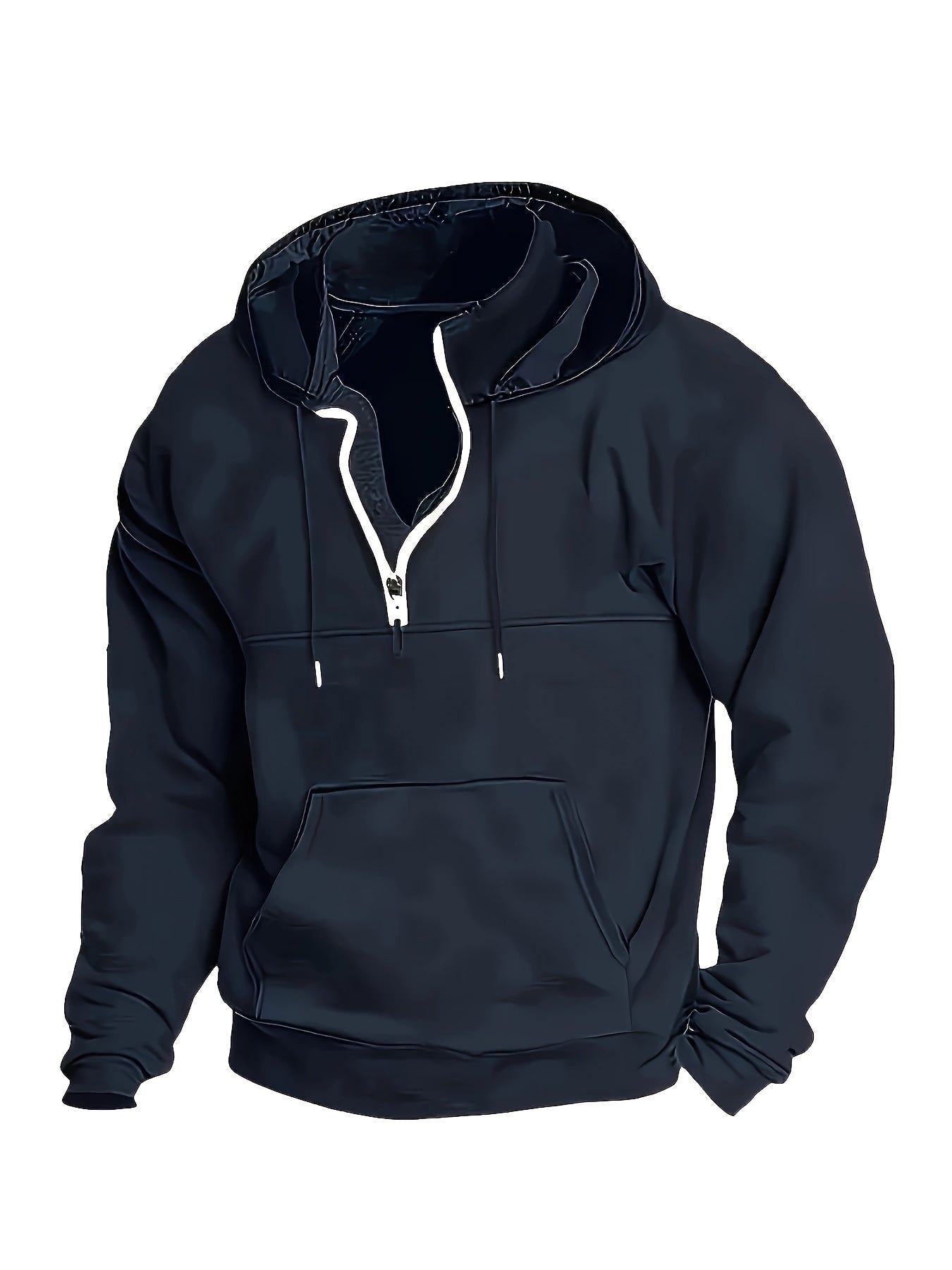 Men's Classic Warm Winter Quarter Zip Sweater