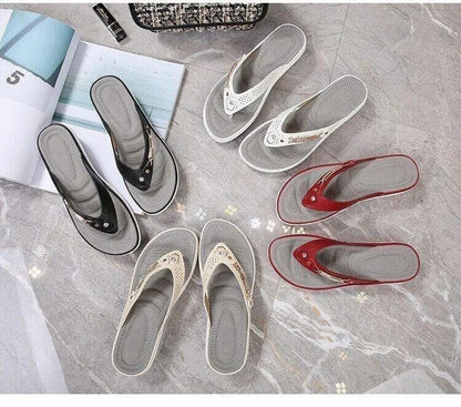 MarleyShoes™ | Soft Padded Flip Flops Thong Sandals