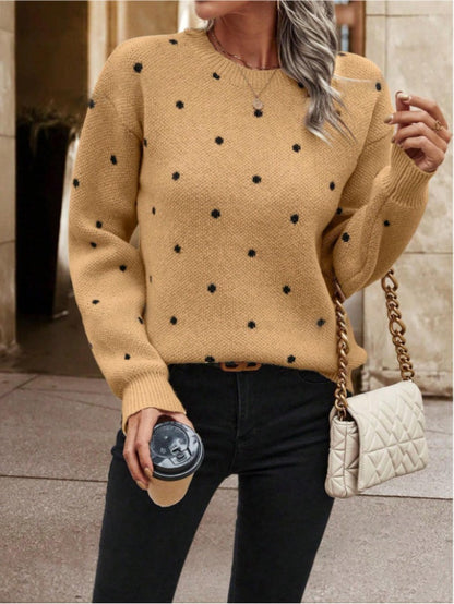 Zara polka dot sweater - Casual and stylish for women in fall and winter