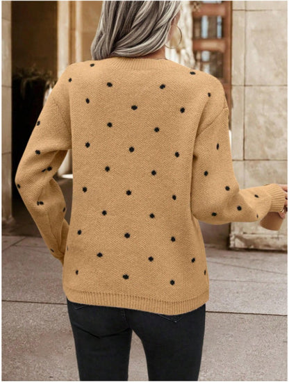 Zara polka dot sweater - Casual and stylish for women in fall and winter