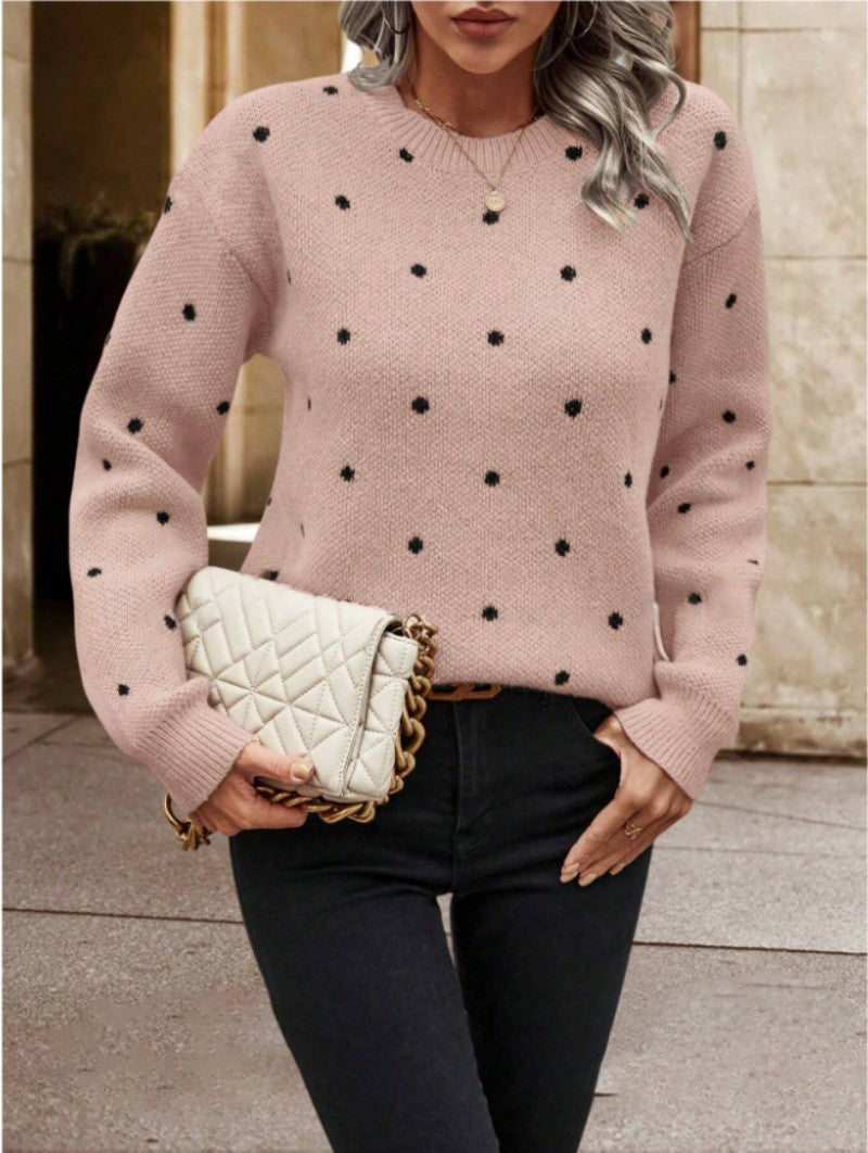 Zara polka dot sweater - Casual and stylish for women in fall and winter