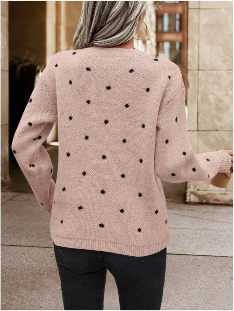 Zara polka dot sweater - Casual and stylish for women in fall and winter