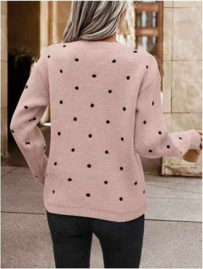 Zara polka dot sweater - Casual and stylish for women in fall and winter
